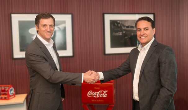 Bernardo Andrews (Genneia) y Leonargo García (Coca-Cola)