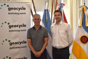 Esteban Avilés (Intendente VCP), Franco Liotti (Gerente Geocycle)